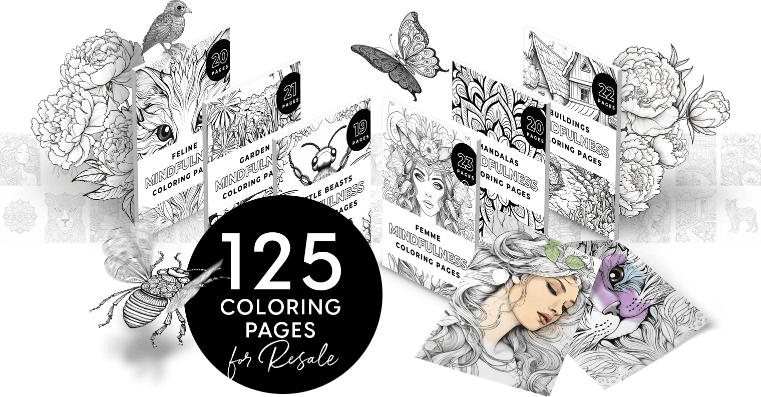 PLR Coloring Book Bundle